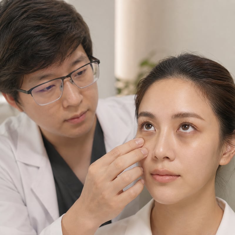 หมอเน็ทตรวจประเมินใต้ตาคล้ำและร่องใต้ตา